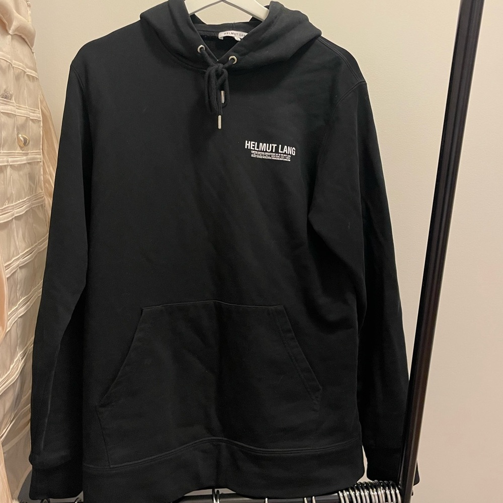 Helmut Lang logo oversize hoodie - size S